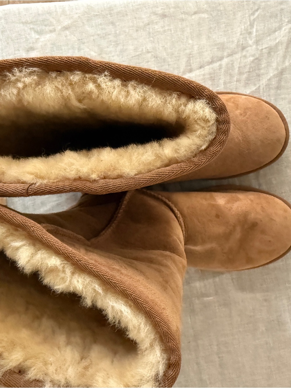 UGG Classic Tall Suede Boots in Chestnut Brown - Picture 4 of 6